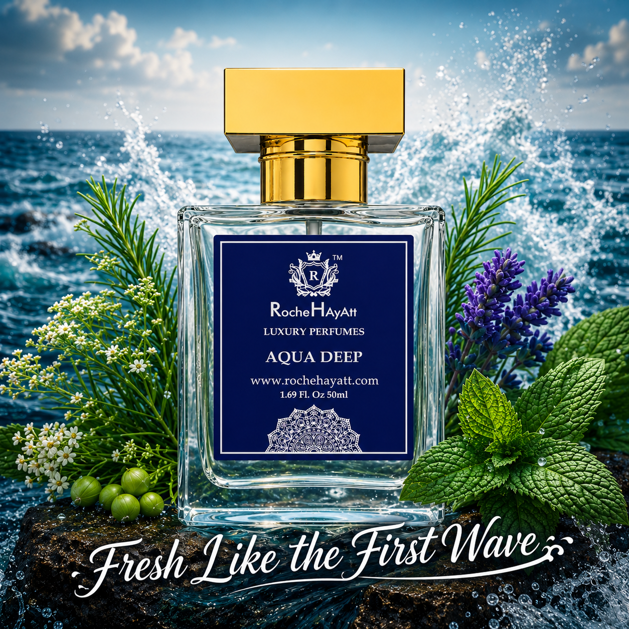 Aqua Deep – 50 ML -Inspired by Davidoff cool water - Image 2