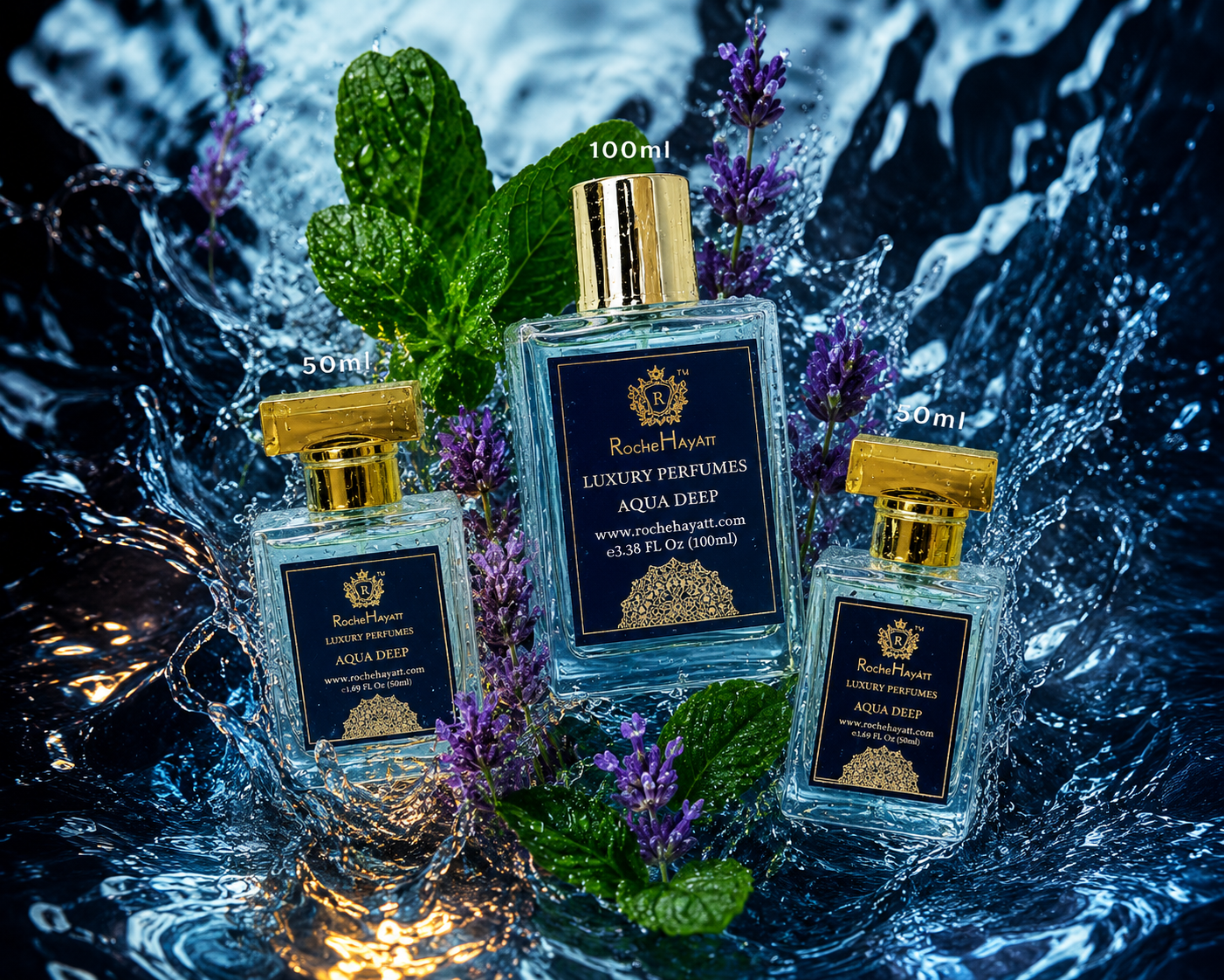 Aqua Deep – 50 ML -Inspired by Davidoff cool water - Image 6